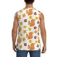 thumbnail image 4 of Fotbe Men's Cartoon Squirrel Print Men's Sleeveless Muscle Tank Tops Casual T-Shirts for Gym Workout Beach-XX-Large, 4 of 8