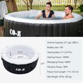 thumbnail image 2 of CO-Z 6' Inflatable Hot Tub Portable 2-4 Person Round Spa Tub for Patio Backyard Black, 2 of 9
