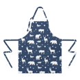 thumbnail image 2 of Dark Blue Christmas Animal Apron-Garden Aprons for Women with Pockets-Cotton Linen Waterproof Kitchen Cooking Gardening Aprons Adjustable for Kitchen,Cooking,BBQ and Salon 32"x27", 2 of 7