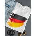thumbnail image 3 of Germany Flag Stroke Women T-Shirt, Female Large, 3 of 4