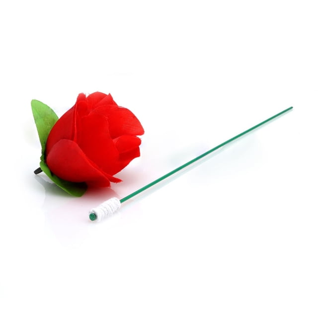Novelty Torch to Rose Magic Trick Fire Flame Flower for Stage Performance Show Prop Halloween
