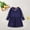 Navy, variant on Ones Piece Dress for Kid Girls Flower Skirts One Piece Skirt Set Red Size 3Y