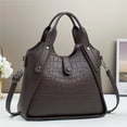 thumbnail image 2 of Women Fashion Crocodile Pattern Handbag Large Capacity Crossbody Bag Lightweight Top Handle Tote Shoulder Bags, 2 of 3