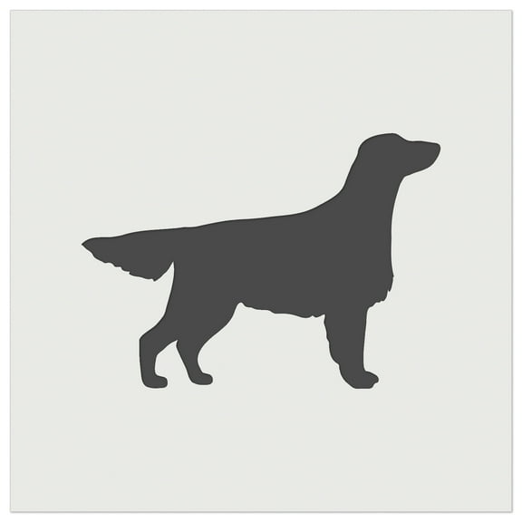 Flat-Coated Retriever Dog Solid DIY Cookie Wall Craft Stencil - 5.5 Inch