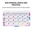 thumbnail image 3 of Electrical Cold Press Wire Connectors - Mixed Ring Terminal Kit with Plastic Case, Available in 280PCS, 540PCS, 840PCS, or 1200PCS Options, 3 of 6
