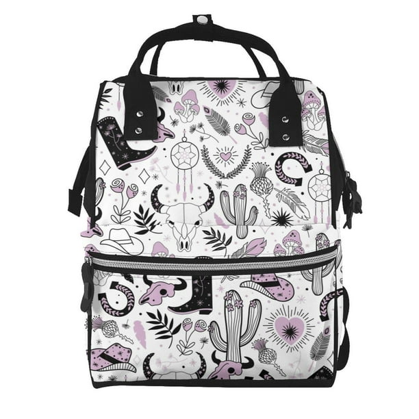 Disketp Cowboy Mochila de Pañales de Gran Capacidad con Múltiples Bolsillos, Mochila de Viaje Multifuncional para Bebé, Unisex, Moderna y Resistente