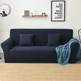 thumbnail image 2 of 2024 Jacquard Stretch Sofa Slipcover Textured Non Slip Couch Cover  Loveseat  Dark Gray, 2 of 6