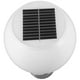 thumbnail image 4 of Lámpara de pilar solar LED de 200 mm para pared, luz redonda para exteriores (blanca), 4 of 7