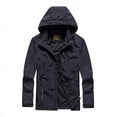 thumbnail image 3 of XZNGL Mens Four Seasons Jacket Outdoor Mountaineering Solid Color Jacket, 3 of 8