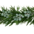 thumbnail image 4 of Northlight Real Touch™️ Eucalyptus and Mixed Pine Artificial Christmas Garland - 6' x 8" - Unlit, 4 of 8