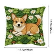 thumbnail image 3 of chaungfeng Vintage Forest Animals Pillow Cover, Dog Decor Throw Pillow Covers Wildlife Pillowcase Cushion Case Pillow Decorative for Couch Sofa Home Office Outdoors 18x18 Inch, 3 of 6