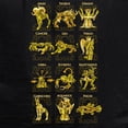 thumbnail image 2 of Playera para Hombre de Caballeros del Zodiaco, Signos del Zodiaco, Negro, Talla M, 2 of 3