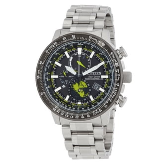 時計 CITIZEN Eco-Drive Radio Controlled Citizen Men's Eco-Drive Blue Angels Chronograph A-T Watch AT8020