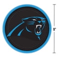 thumbnail image 2 of Amscan Carolina Panthers NFL Paper Party Plates – 9" | 24 Count, 2 of 3