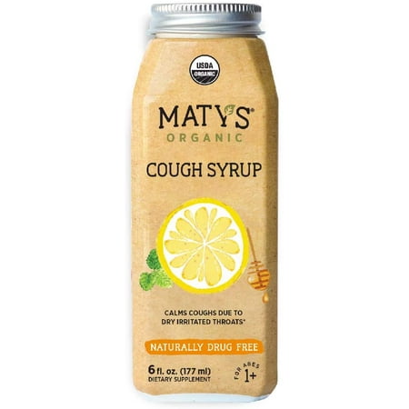 Maty's - Cough Syrup Organic - 6 fl oz. (Best Cough Syrup For Dry Cough For Adults In India)