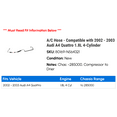 thumbnail image 2 of A/C Hose - Compatible with 2002 - 2003 Audi A4 Quattro 1.8L 4-Cylinder, 2 of 2