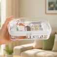 thumbnail image 4 of KGJQ Clear Zipper Storage Bag, Durable Hard Shell Portable Case, Portable Dustproof Container, for Headphones Pills And Gadgets, 4 of 8
