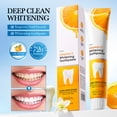 thumbnail image 2 of Vitamin C Toothpaste Deep Stain Removal Bad Breath Oral Care Long Lasting Protection Daily Teeth Cleaning Toothpaste For Coffe Tea Stains Yellow Teeth, 2 of 8