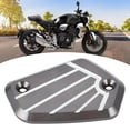 thumbnail image 4 of Brake Fluid Reservoir Guard Brake Fluid Reservoir Cover Brake Reservoir  For  Front Brake Fluid Reservoir  Guard Aluminum Alloy Fit For  CB1000R 2019-2020Titanium, 4 of 8