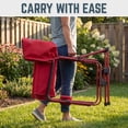thumbnail image 3 of Timber Ridge TEGO™ FlowMotion™ Rocking Camping Chair, Folding Outdoor Rocker with Cup Holder, Red Rock, 3 of 7