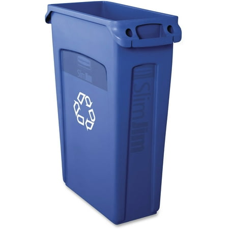 Rubbermaid Commercial Venting Slim Jim Container, Blue