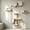 White, variant on 5-in-1 Wall Mounted Cat Shelves, Multi-Level Climbing Perch Lounge, Space-Saving Indoor Furniture, Natural Wood-White