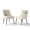 beige, variant on SEYNAR Modern Glam Velvet Black Metal Legs Dining Chairs or Vanity Chairs Set of 2 with Rear Handle(Black)
