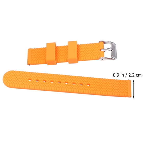 HEMOTON  22 Mm Watch Band Watchband Replacement Sports for Women Orange