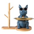 thumbnail image 2 of Estatua de de resina, soporte para llaves de , bandeja, organizador de escritorio para , de , centro de , Azul BLESIY llavero de estatua de resina, 2 of 7