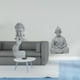 thumbnail image 2 of Figura De Meditación Del Buda Gautama, Shakyamuni, Escultura Coleccionable Para Jardín, Inauguración De La Casa, Figura De Mono, Estatua Budista En Miniatura De Sun Wukong Para Patio De Hotel., 2 of 8