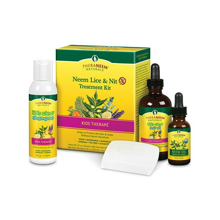 Neem Lice & Nit Treatment Kit Organix South 3 Bottles (Best Product For Nits)