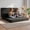 Black, variant on 5-in-1 Convertible Sofa Bed Full Size, Boneless Loveseat Sleeper with Removable Cushions & Washable Cover, Grey