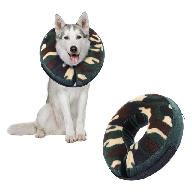 Collar De Protección Para Mascotas Collar De Protección Inflable Para El Cuidado De Mascotas Conos De Perro Extraíbles Collar De Cono De Perro Antimordida Alternativo Con Pegatina Para Mascotas Perro Yuarrent PT001621-06