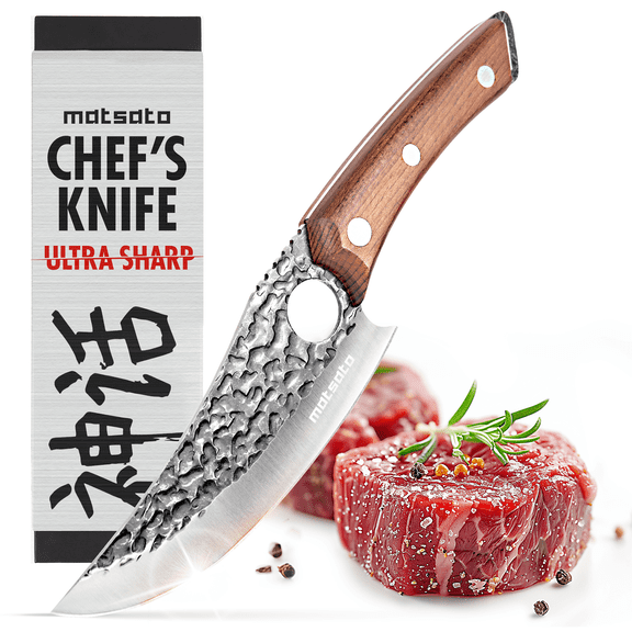 Matsato® | Chef Knife for Cutting, Boning & Chopping. Stainless Steel Knife for Balance & Control