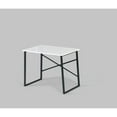thumbnail image 4 of Furnish Home Store Lator Black Metal Frame 35" Wooden Top Small Writing Desk For Teens Bedroom, White, 4 of 4