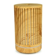 FFENYAN Warm Small Night Light Unique Design Wood Grain Aroma Diffuser 200ml Colorful Night Light Atomizing Humidifier