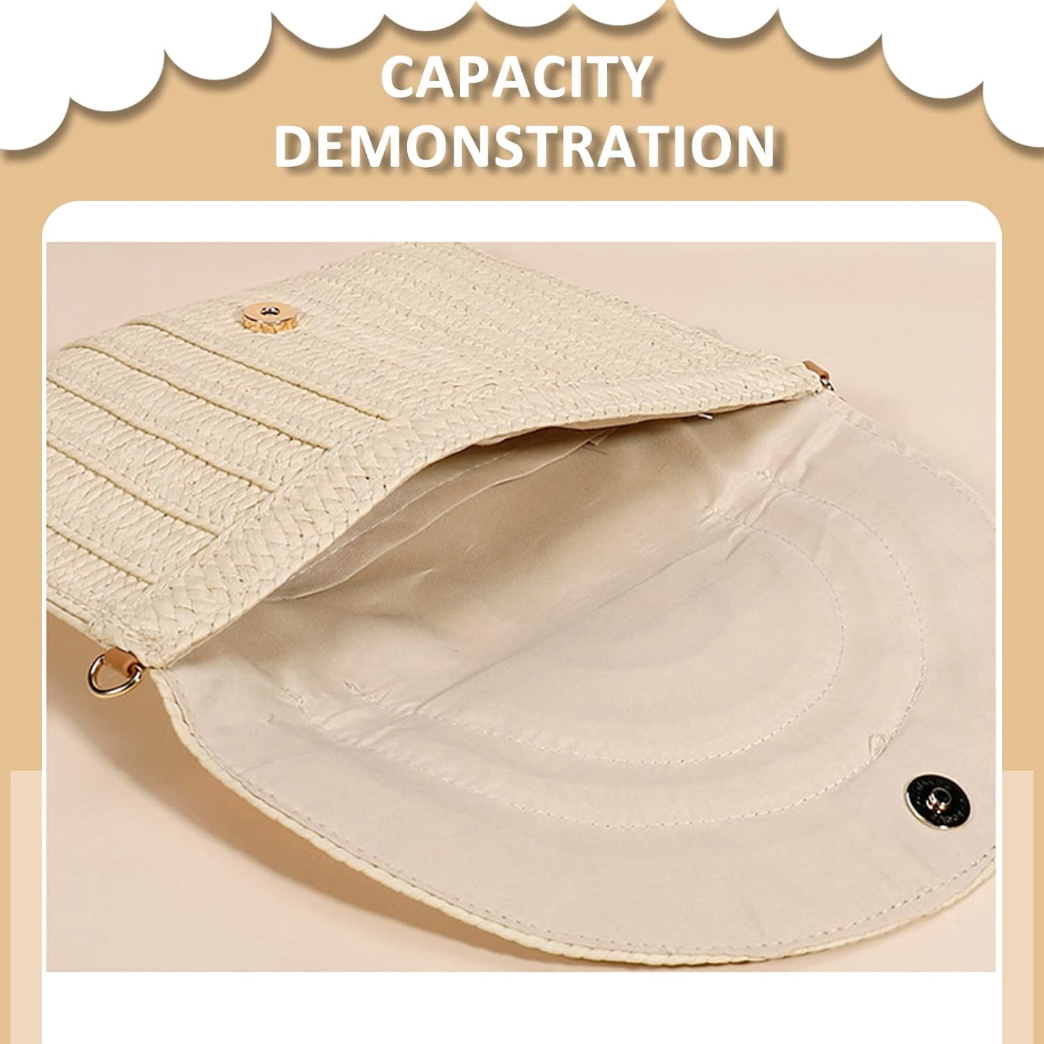 Crossbody Bags for Women, Straw Clutch Purses, Bohemian Handmade Woven Envelope Package, Tassel Handbags for Women