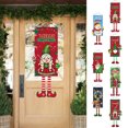 thumbnail image 1 of enjoywould Christmas Flags Door Banner Xmas Element Foldable Create Festive Atmosphere Home Decoration, 1 of 8