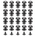 thumbnail image 1 of Unique Bargains Rivets à Tétine à Tête Boule 10 mm à Vis, Lot de 50 Rivets à Bouton à Tête Ronde, Noir Métallique, 1 of 7