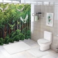 thumbnail image 7 of BCIIG Birds Forest Ecological Art Shower Curtain Set with Hooks, Graphic Print Polyester Fabric Fashion Bathroom Décor Set, 100% Polyester Home Bathtubs Bathroom Curtain Decoration 36"x72, 7 of 7