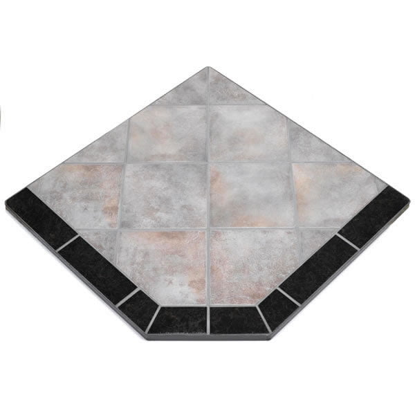 Night Shadows Tile Single Cut Corner Stove Board, 48" x 48"
