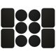 thumbnail image 1 of Kit de chapa de montaje de repuesto de 10 piezas con adhesivo 3M para todos los soportes magnéticos de teléfono para automóvil (4 rectangulares y 6 redondos), negro, 1 of 5