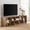Wood, variant on 2 Pieces Cube TV Stand, Free-Combination Entertainment Center for 65 Inch TV, Modern L-Shaped TV Console Stand for Living Room, Nut-brown