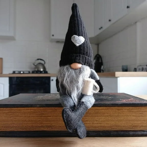 Coffee Gnomes Plush Decor, Coffee Table Coffee Bar Accessories Gnomes Decorations, Handmade Elf Dwarf Collectible Figurines Plush Doll for Home Decoration