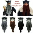 thumbnail image 1 of Bonnet de Ski Barbe Longue Viking pour Hommes Vagabond Barbare Fou, 1 of 5