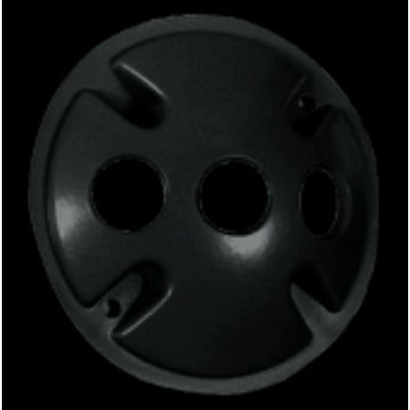 UPC 019813934341 product image for RAB Lighting Weatherproof Die Cast Round Black Cover | upcitemdb.com