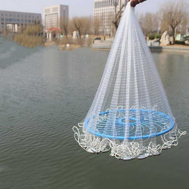 Frisbee Hand Throwing Net Easy throw Cast Net Fishing Network tool