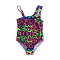 thumbnail image 1 of Hiiyo Infant Girls One-Piece Swimsuit One Shoulder Quick Dry Swimwear Beach Bathing Suit, 1 of 5