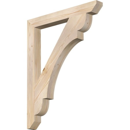 

Ekena Millwork 3 1/2 W x 32 D x 40 H Olympic Slat Smooth Bracket Douglas Fir