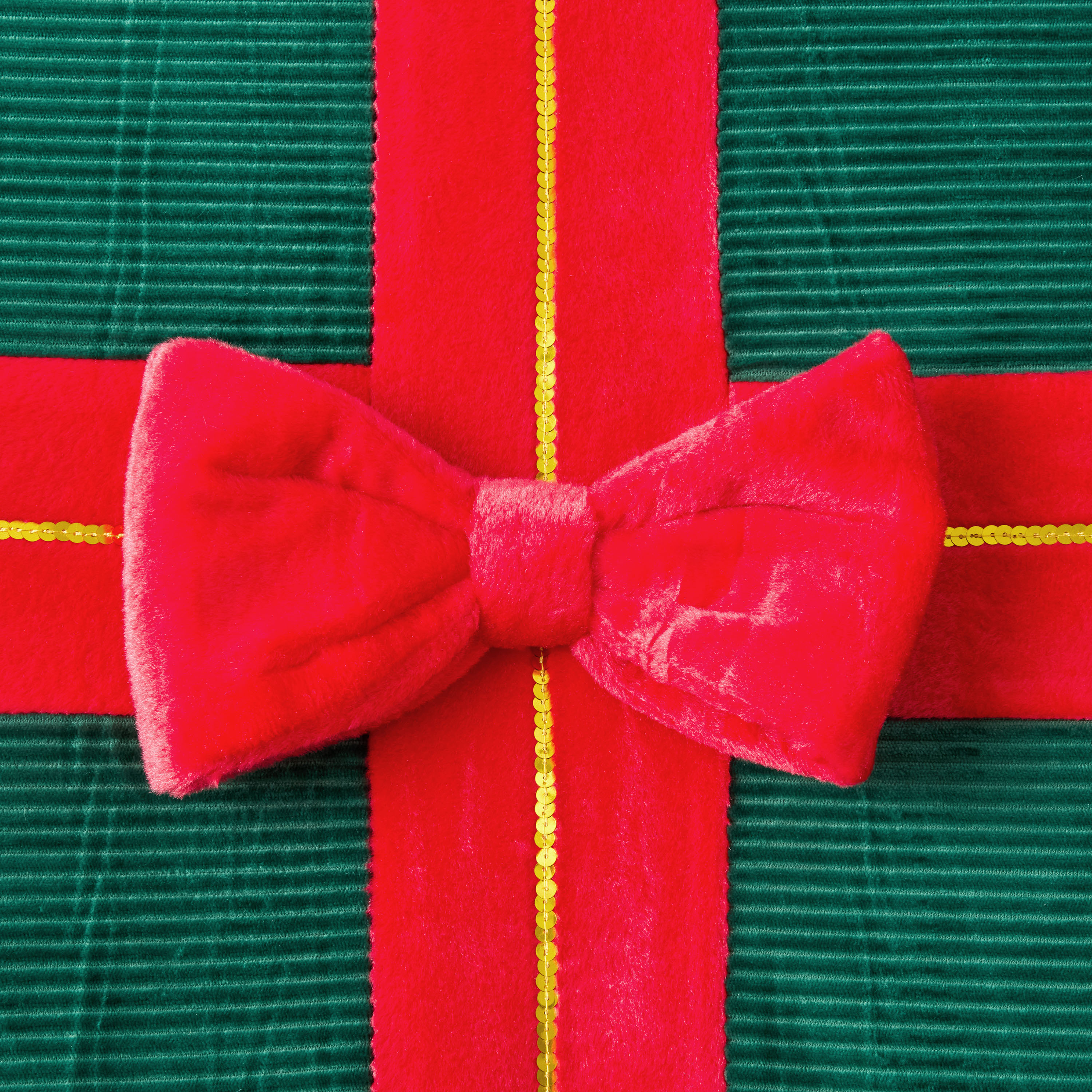 Vibrant Life Holiday Gift Extra Large Pet Bed, Red and Green, 36" x 27" x 36"